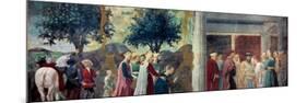 Legend of the Cross: Solomon & Sheba-Piero della Francesca-Mounted Premium Giclee Print