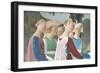 Legend of the Cross: Solomon & Sheba-Piero della Francesca-Framed Art Print