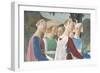 Legend of the Cross: Solomon & Sheba-Piero della Francesca-Framed Art Print