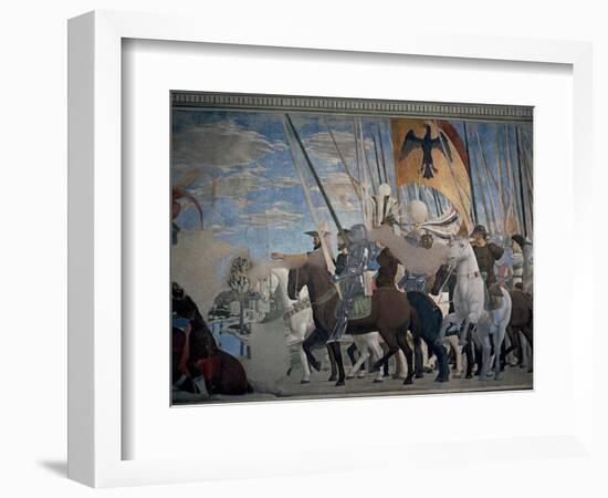 Legend of the Cross: Victory of Constantine-Piero della Francesca-Framed Art Print