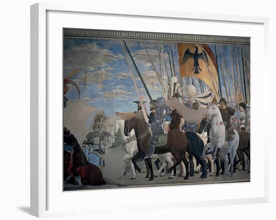 Legend of the Cross: Victory of Constantine-Piero della Francesca-Framed Art Print