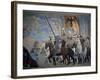 Legend of the Cross: Victory of Constantine-Piero della Francesca-Framed Art Print