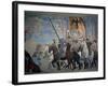 Legend of the Cross: Victory of Constantine-Piero della Francesca-Framed Art Print