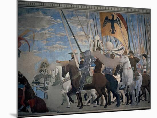 Legend of the Cross: Victory of Constantine-Piero della Francesca-Mounted Art Print