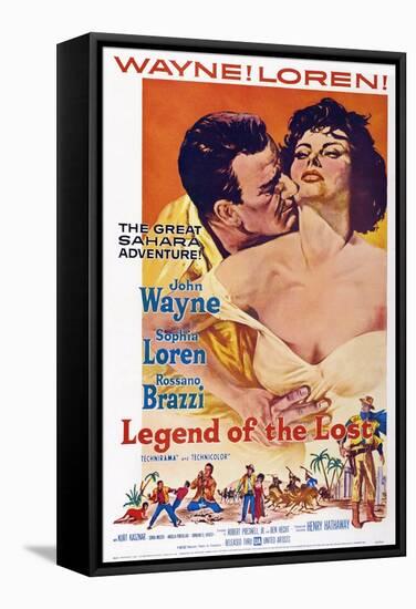 Legend of the Lost, John Wayne, Sophia Loren, 1957-null-Framed Stretched Canvas