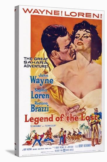 Legend of the Lost, John Wayne, Sophia Loren, 1957-null-Stretched Canvas