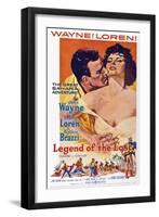 Legend of the Lost, John Wayne, Sophia Loren, 1957-null-Framed Art Print