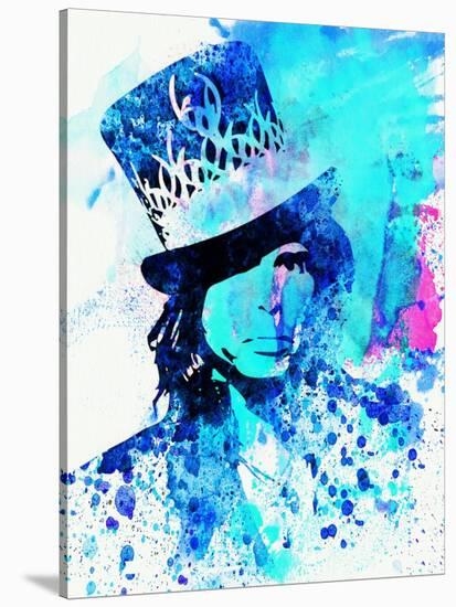 Legendary Aerosmith Watercolor-Olivia Morgan-Stretched Canvas