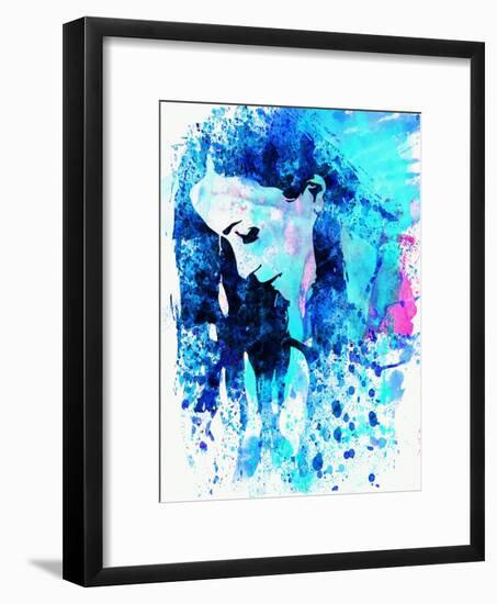 Legendary Alanis Morissette Watercolor-Olivia Morgan-Framed Art Print