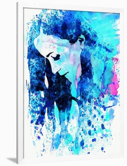 Legendary Alanis Morissette Watercolor-Olivia Morgan-Framed Art Print