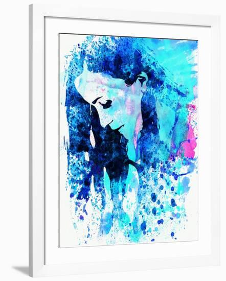 Legendary Alanis Morissette Watercolor-Olivia Morgan-Framed Art Print