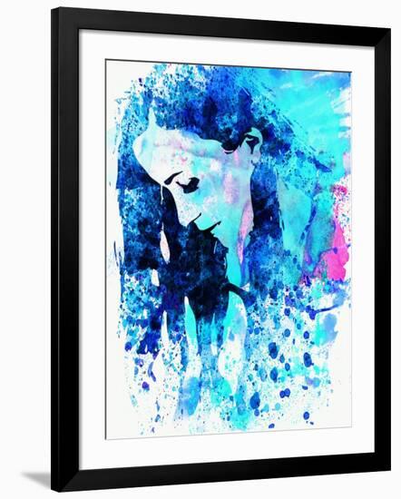 Legendary Alanis Morissette Watercolor-Olivia Morgan-Framed Art Print