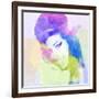 Legendary  Amy Watercolor-Olivia Morgan-Framed Art Print