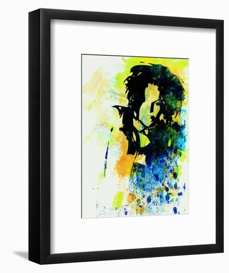 Legendary Ani Difranco Watercolor-Olivia Morgan-Framed Art Print