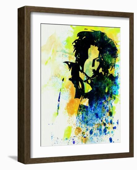 Legendary Ani Difranco Watercolor-Olivia Morgan-Framed Art Print