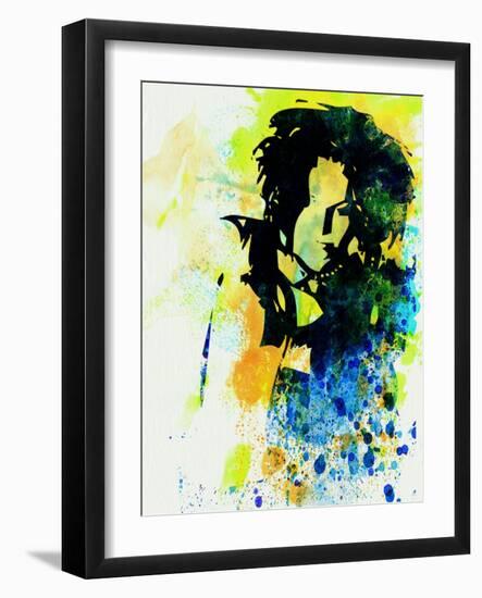 Legendary Ani Difranco Watercolor-Olivia Morgan-Framed Art Print