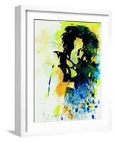 Legendary Ani Difranco Watercolor-Olivia Morgan-Framed Art Print