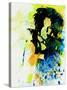 Legendary Ani Difranco Watercolor-Olivia Morgan-Stretched Canvas