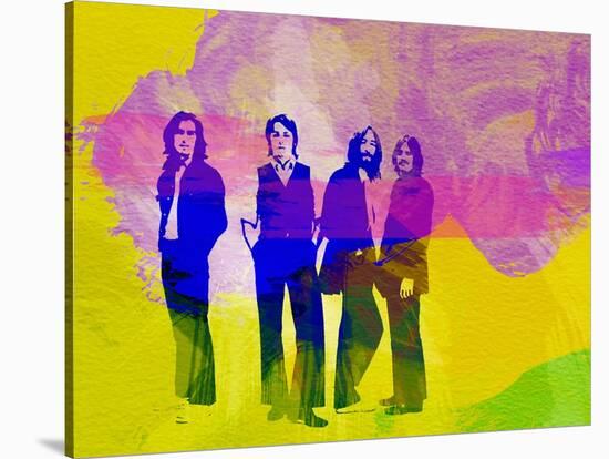 Legendary Beatles Watercolor-Olivia Morgan-Stretched Canvas