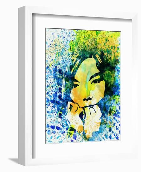 Legendary Bjork Watercolor II-Olivia Morgan-Framed Art Print