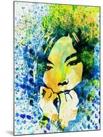 Legendary Bjork Watercolor II-Olivia Morgan-Mounted Art Print