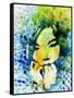 Legendary Bjork Watercolor II-Olivia Morgan-Framed Stretched Canvas