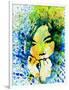 Legendary Bjork Watercolor II-Olivia Morgan-Framed Art Print