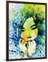 Legendary Bjork Watercolor II-Olivia Morgan-Framed Art Print