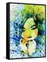 Legendary Bjork Watercolor II-Olivia Morgan-Framed Stretched Canvas