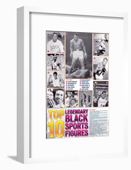 Legendary Black Sports Figures-null-Framed Art Print