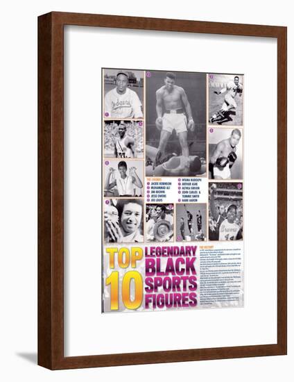 Legendary Black Sports Figures-null-Framed Art Print