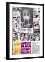 Legendary Black Sports Figures-null-Framed Art Print