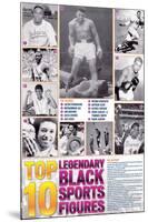 Legendary Black Sports Figures-null-Mounted Art Print