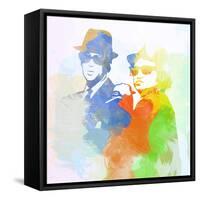 Legendary Blues Brothers Watercolor-Olivia Morgan-Framed Stretched Canvas