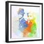 Legendary Blues Brothers Watercolor-Olivia Morgan-Framed Art Print