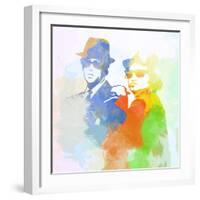 Legendary Blues Brothers Watercolor-Olivia Morgan-Framed Art Print