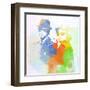 Legendary Blues Brothers Watercolor-Olivia Morgan-Framed Art Print