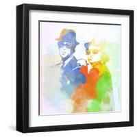 Legendary Blues Brothers Watercolor-Olivia Morgan-Framed Art Print