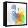 Legendary Blues Brothers Watercolor-Olivia Morgan-Framed Stretched Canvas