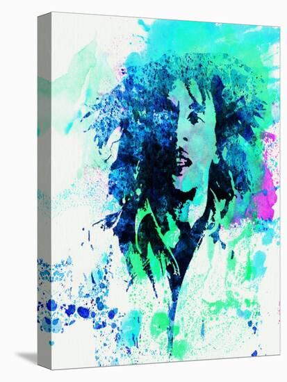 Legendary Bob Marley Watercolor-Olivia Morgan-Stretched Canvas