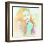 Legendary  Bob Watercolor-Olivia Morgan-Framed Art Print