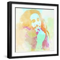 Legendary  Bob Watercolor-Olivia Morgan-Framed Art Print