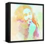 Legendary  Bob Watercolor-Olivia Morgan-Framed Stretched Canvas