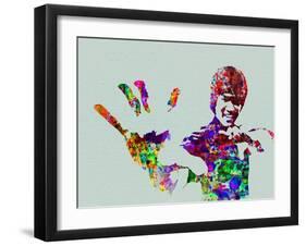 Legendary Bruce Lee Watercolor-Olivia Morgan-Framed Art Print