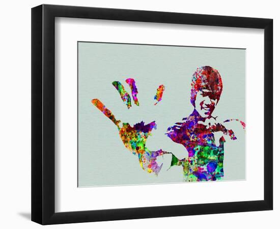 Legendary Bruce Lee Watercolor-Olivia Morgan-Framed Art Print