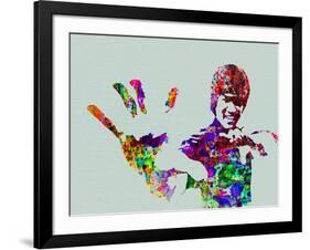 Legendary Bruce Lee Watercolor-Olivia Morgan-Framed Art Print