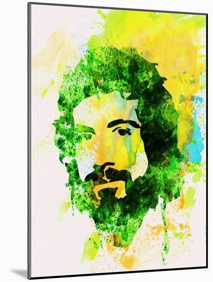 Legendary Cat Stevens Watercolor-Olivia Morgan-Mounted Art Print