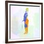 Legendary Chaplin Watercolor-Olivia Morgan-Framed Art Print