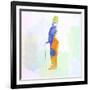 Legendary Chaplin Watercolor-Olivia Morgan-Framed Art Print