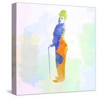 Legendary Chaplin Watercolor-Olivia Morgan-Stretched Canvas